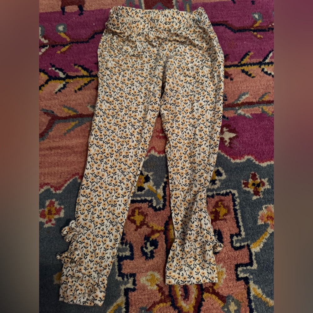 Posh Peanut Beige Floral Pants